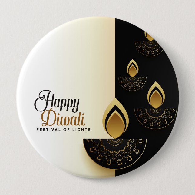 Ljus: Helig Glow Diwali Knapp (Framsida)