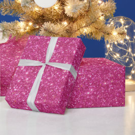 Ljus het rosa gnistrande rosa glittermönster presentpapper