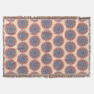 Ljus Hexcolor Mandala Filt