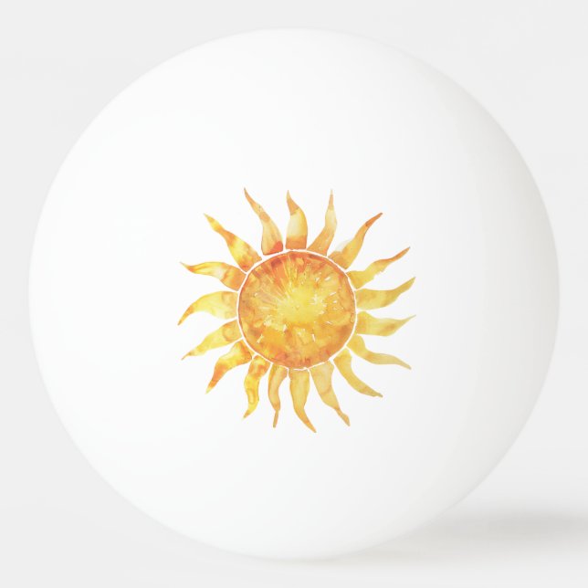 Ljus himmel sol pingisboll (Framsidan)