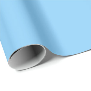 Ljus himmelblå enfärgad Klassisk Elegant Presentpapper