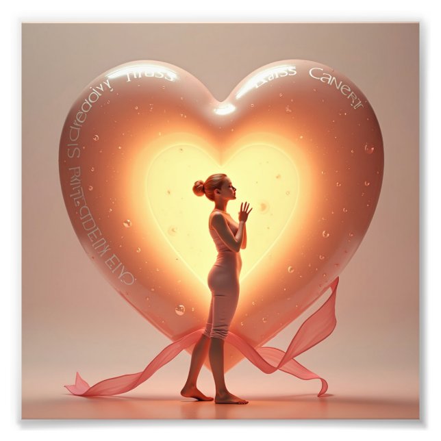 Ljus hjärta fototryck (Framsidan)