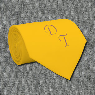  Ljus honung bärnstensfärgad - dina monogram Slips
