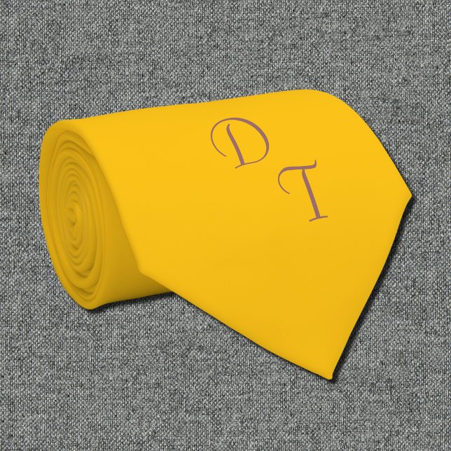  Ljus honung bärnstensfärgad - dina monogram Slips (Skapare uppladdad)