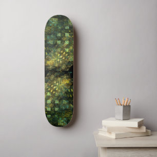 Ljus i Abstrakt Art Skateboard City Bräda 20 Cm