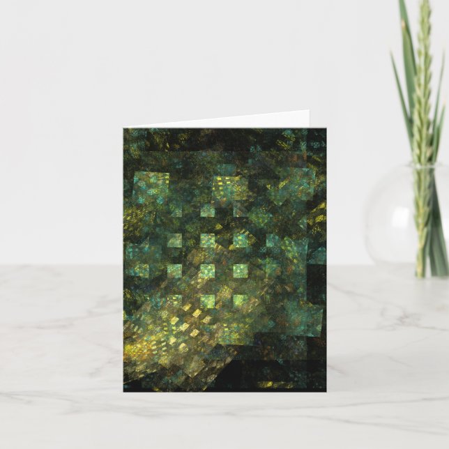 Ljus i Abstrakten City Art Note Card Kort (Framsida)