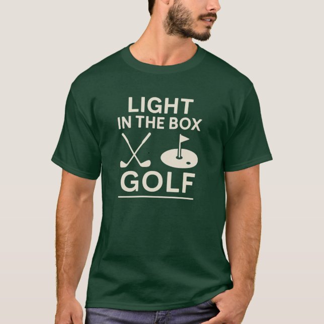 Ljus i Box Golf Shirt-Snyggten för Golfers T Shirt (Framsida)