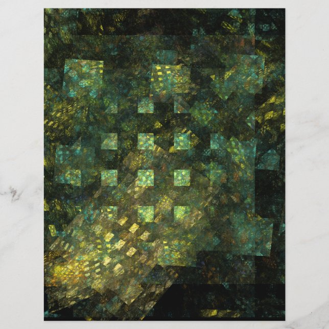 Ljus i City Abstrakt Art Letterhead (Framsida)