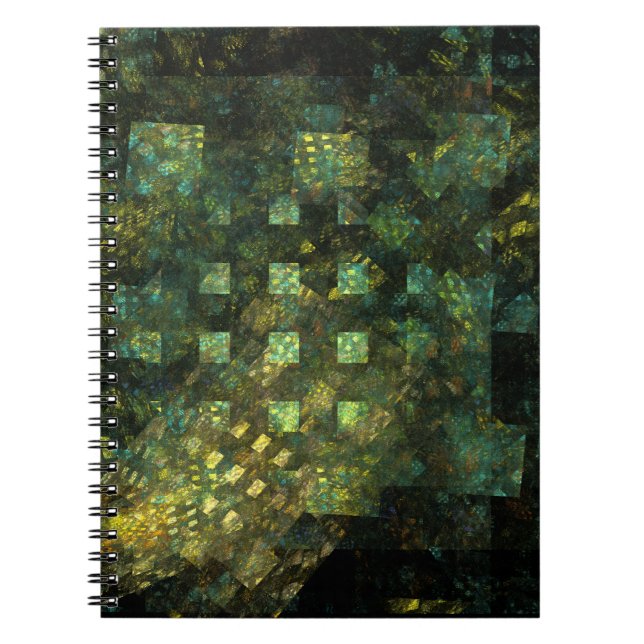 Ljus i City Abstrakt Art Notebook Anteckningsbok (Framsidan)