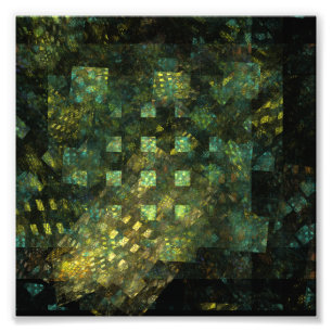 Ljus i City Abstrakt Art Photo Print Fototryck