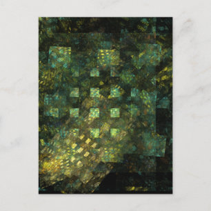 Ljus i City Abstrakt Art Postcard Vykort
