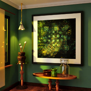 Ljus i City Abstrakt Art Poster