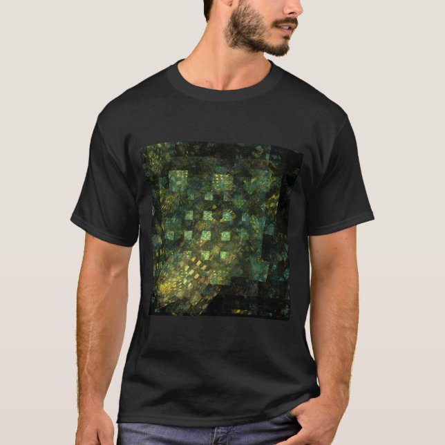 Ljus i City Abstrakt Art Tee Shirt (Framsida)