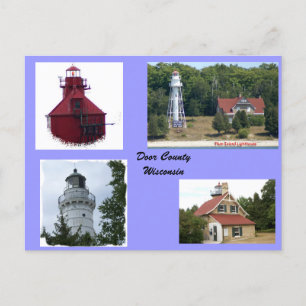 Ljus i Door County Vykort
