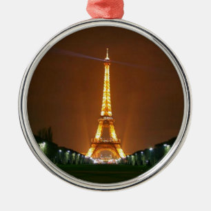 Ljus i Eiffel Torn Julgransprydnad Metall