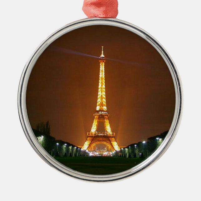 Ljus i Eiffel Torn Julgransprydnad Metall (Framsidan)