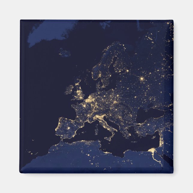 Ljus i flera europeiska och nordiska städer. magnet (Framsidan)