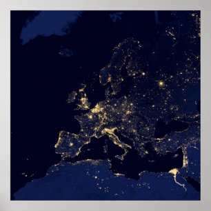 Ljus i flera europeiska och nordiska städer. poster
