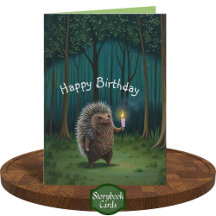 Ljus i Mörken Hedgehog Friend Grattis på födelseda