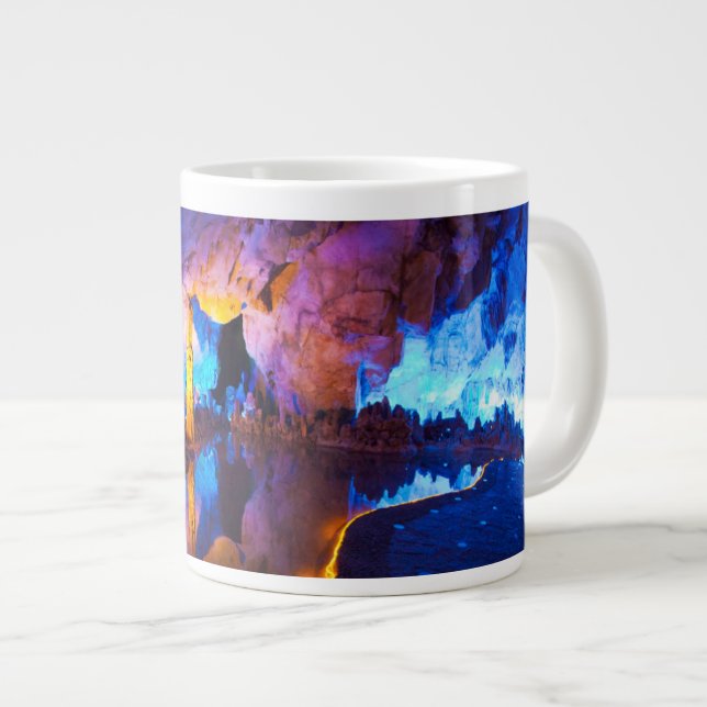 Ljus i Reed Flute Cave, Kina Jumbo Mugg (Framsida höger)