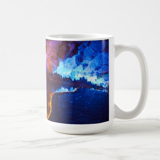 Ljus i Reed Flute Cave, Kina Kaffemugg (Höger)