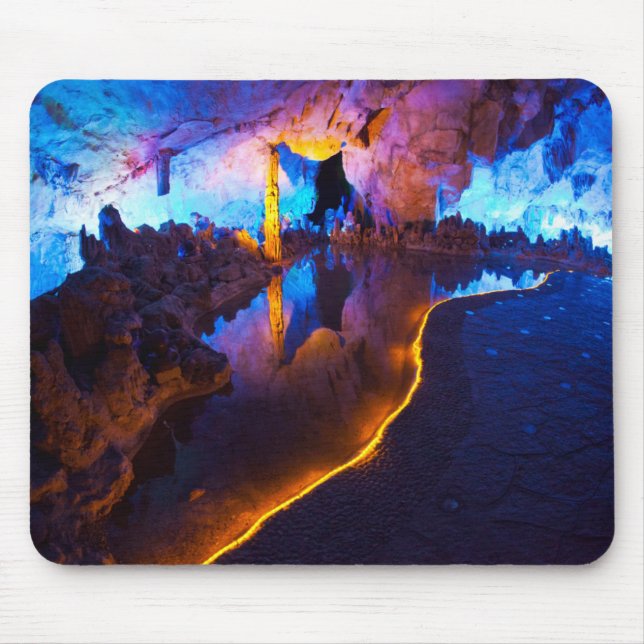 Ljus i Reed Flute Cave, Kina Musmatta (Framsidan)