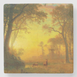 Ljus i skogen (av Albert Bierstadt) Stenunderlägg