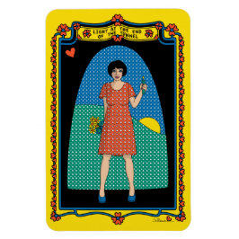 Ljus i slutet av antennkylaren B_4x6 Magnet