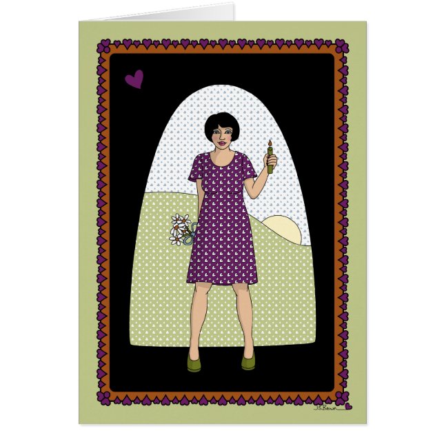 Ljus i slutet av Tunnel_A_Greeting Card Hälsningskort (Framsidan)