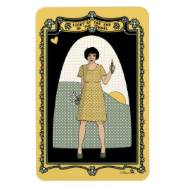 Ljus i slutet av tunneln_A_4x6 kylskåp Magnet