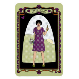 Ljus i slutet av tunneln_A_4x6 kylskåp Magnet