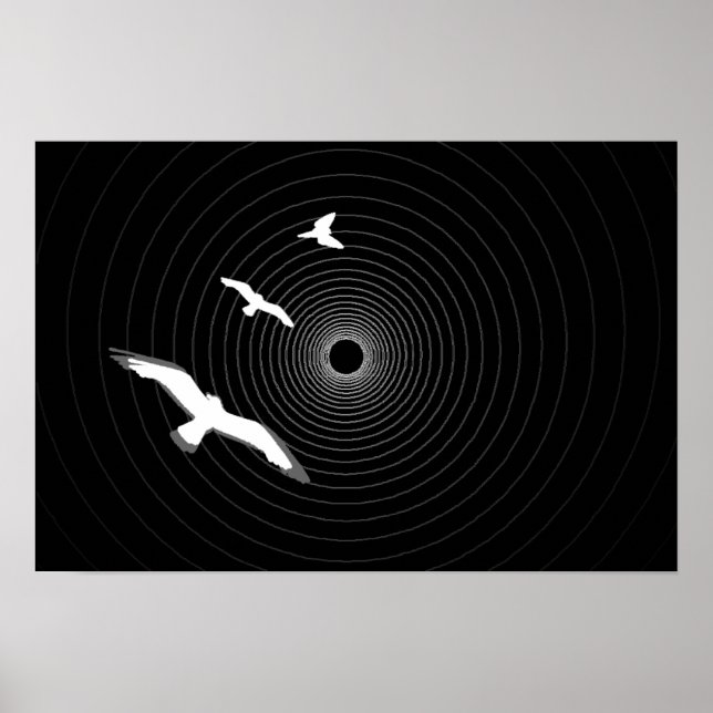 Ljus i slutet av tunneln Abstrakt affisch (Framsidan)