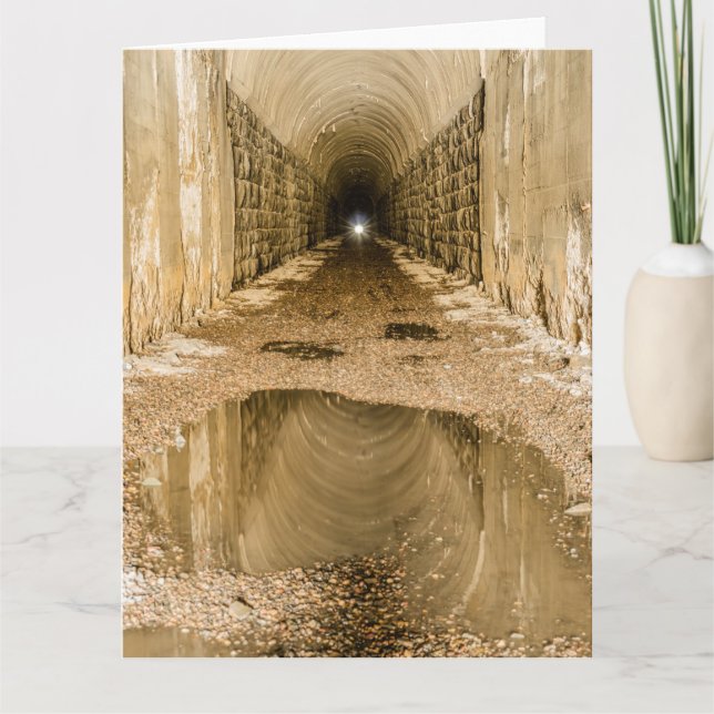 Ljus i slutet av tunneln - Fars dag Kort (Framsida)