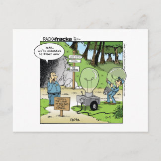 Ljus i slutet av tunneln vykort