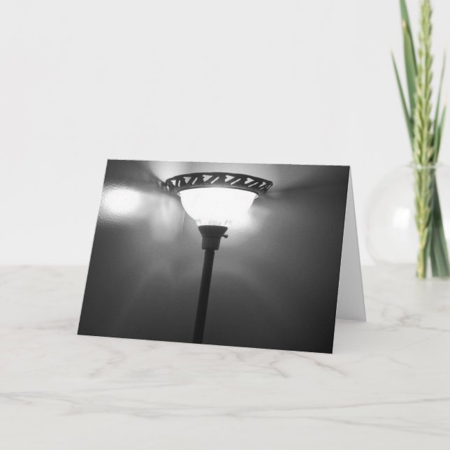 Ljus i svartvitt kort (Framsida)