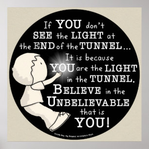Ljus i tunneln poster