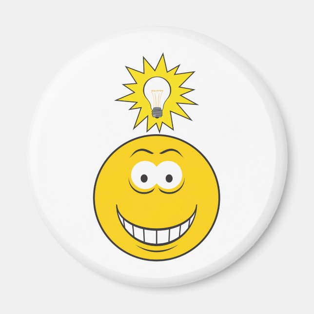 Ljus idé-ansikte magnet (Framsidan)