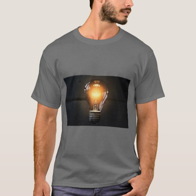 Ljus idé glödlampa Tee (Framsida)