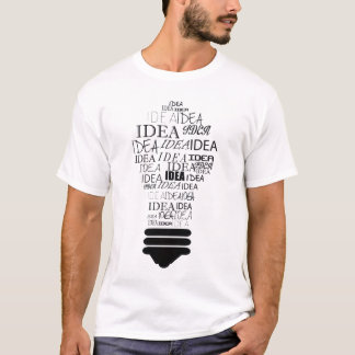 Ljus idé grafisk t-shirt