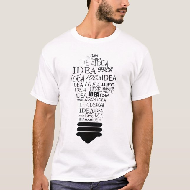 Ljus idé grafisk t-shirt (Framsida)