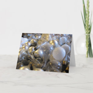 Ljus Idea Light Bulb Blank Greeting Card Kort