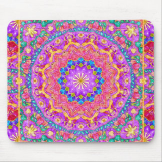 Ljus Indien vattenfärgMandala Mousepad Musmatta