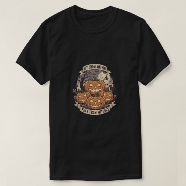 Ljus inifrån, rädsla utifrån t shirt (Design framsida)