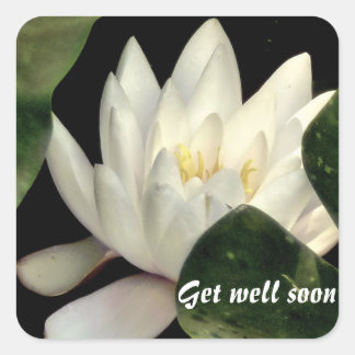 Ljus inuti fyrkantigt klistermärke