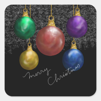 Ljus jokerstreck fyrkantigt klistermärke