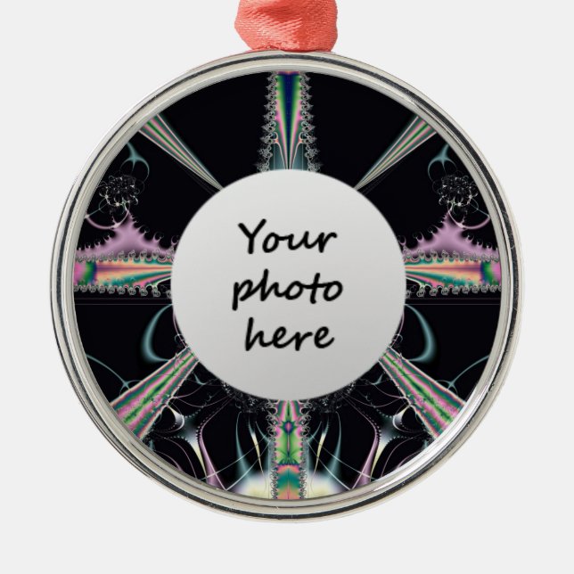 Ljus julprydnad julgransprydnad metall (Framsidan)