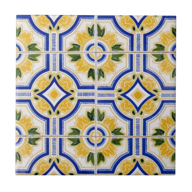 Ljus kakel mönster, Portugal (Framsidan)