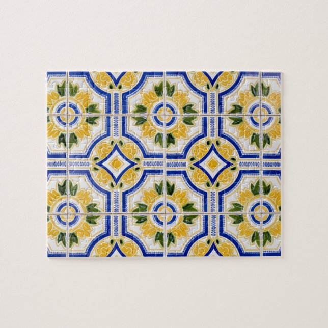 Ljus kakelmosaik, Portugal Pussel (Horisontell)