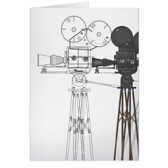Ljus! Kamera! Handling! Teknisk Hälsningskort (Framsidan)