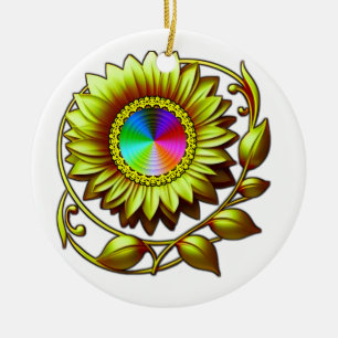 Ljus Keramisk Cirkel Ornament